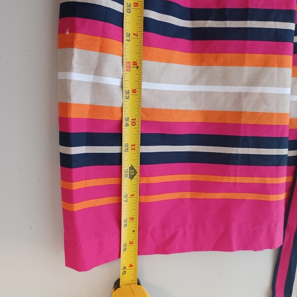 NWT Tommy Hilfiger Sz 14 Striped 100% Cotton Fit & Flare Dress - Picture 10 of 13